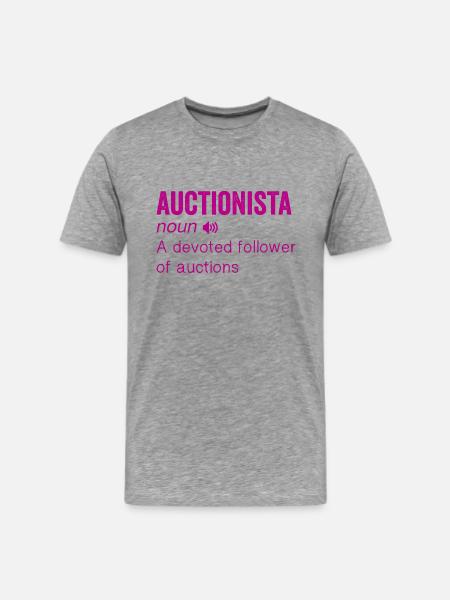 Auctionista definition - Men's Premium T-Shirt - heather gray