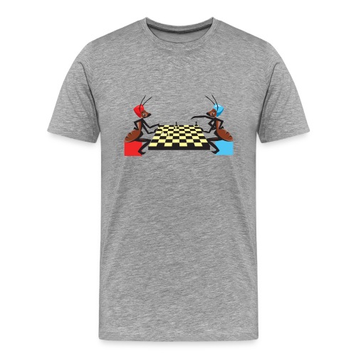 Ants Playing chess - Men's Premium T-Shirt