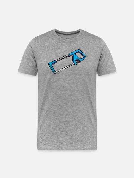 Hacksaw iron saw | Eisensäge - Men's Premium T-Shirt - heather gray
