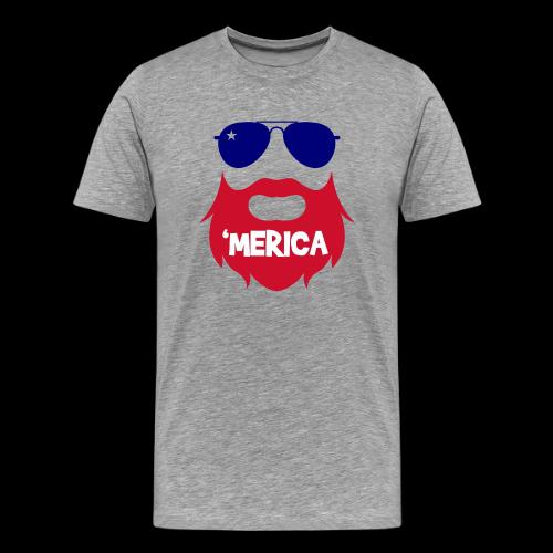 Bearded 'Merica - Men's Premium T-Shirt