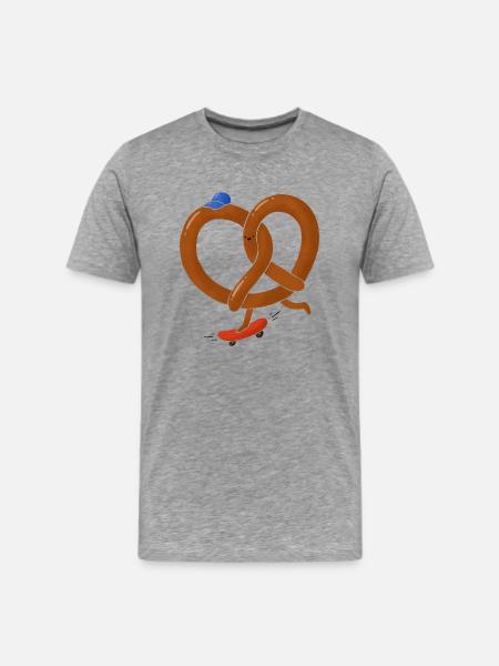 Pretzel Skate - Men's Premium T-Shirt - heather gray