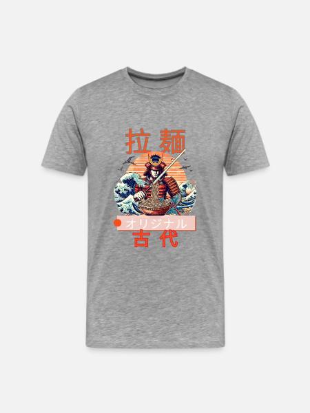 ramen - Men's Premium T-Shirt - heather gray