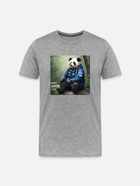 Paramedic Panda - Men's Premium T-Shirt - heather gray