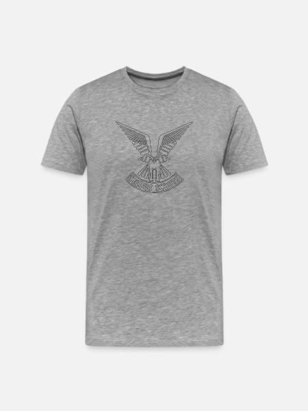 scouts army logo - Men's Premium T-Shirt - heather gray