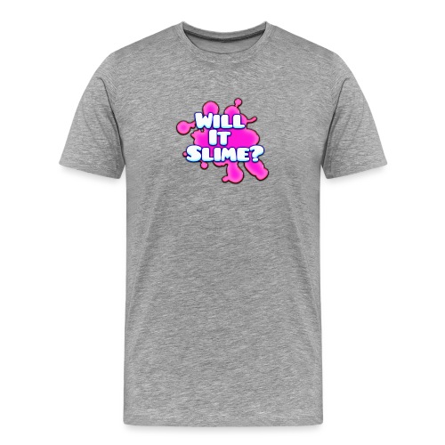 Pink Will It Slime Logo - Men's Premium T-Shirt