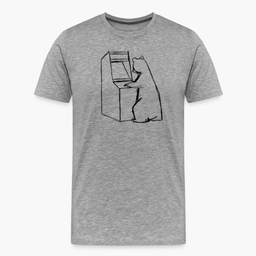 bearArcade2 png - Men's Premium T-Shirt