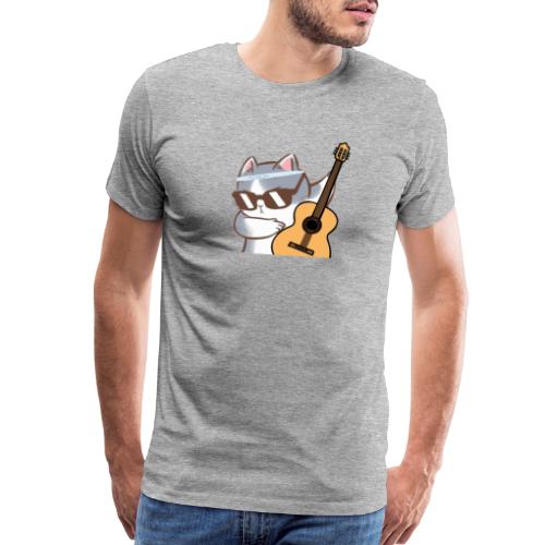 Cat Guitar T-Shirt - Men's Premium T-Shirt
