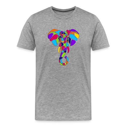 Art Deco elephant - Men's Premium T-Shirt
