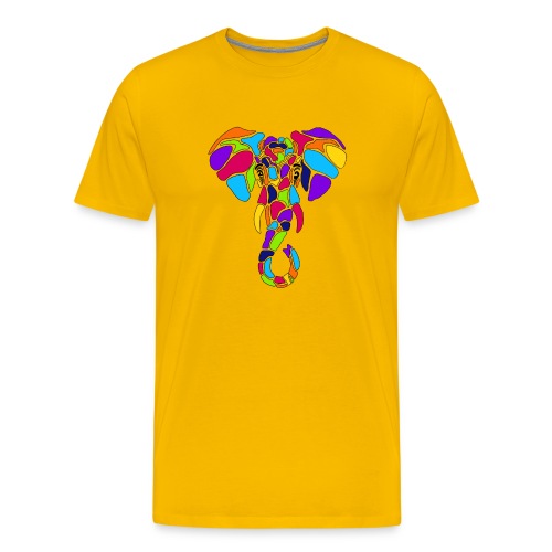 Art Deco elephant - Men's Premium T-Shirt