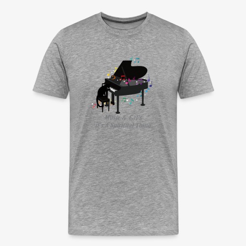 Music & Cat's it's A Spiritual Thing - Men's Premium T-Shirt