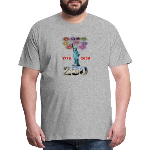 1776 - 2026 | 250 Years USA | Fireworks - Men's Premium T-Shirt