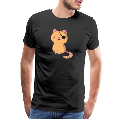 Cat with 3D glasses doing Vision Therapy! - Men's Premium T-Shirt