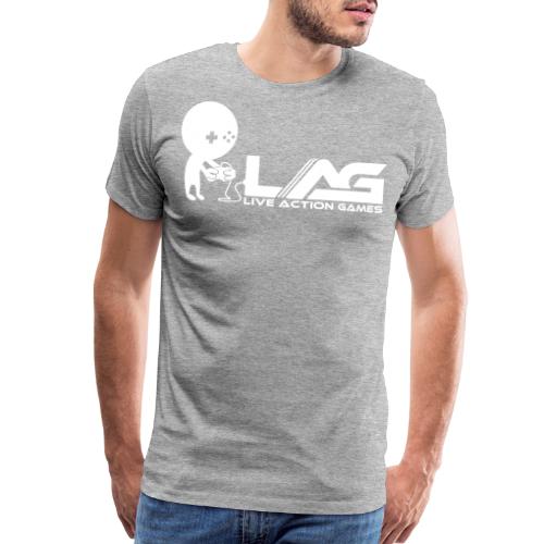 LAG Logo White - Men's Premium T-Shirt