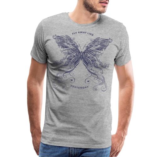 butterfly fly yesterday - Men's Premium T-Shirt