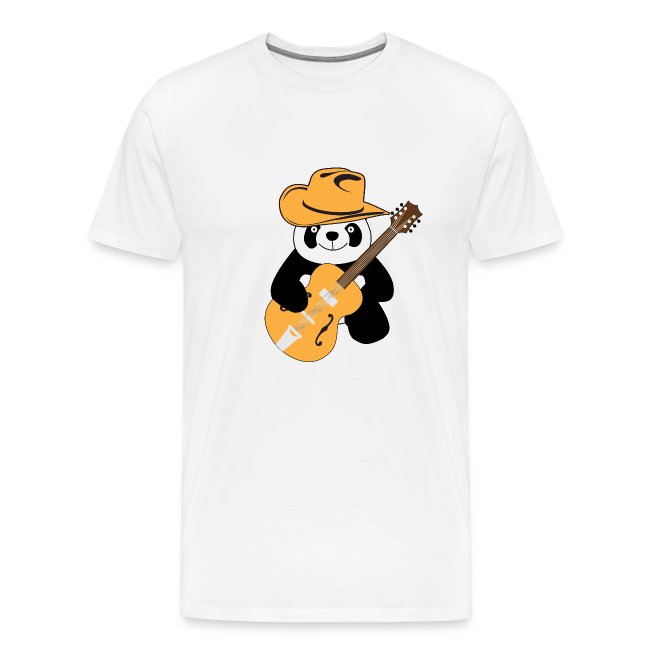 Funny panda with guitar