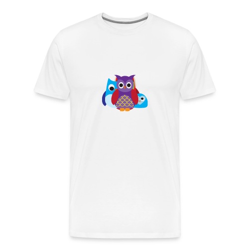 Cute Owls Eyes - Men's Premium T-Shirt