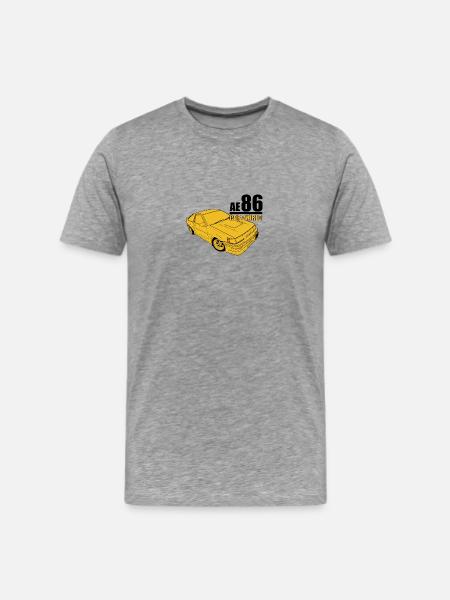 Toyota AE86 - Men's Premium T-Shirt - heather gray
