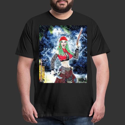 Undead Angel Vampire Pirate Jada F002 - Men's Premium T-Shirt