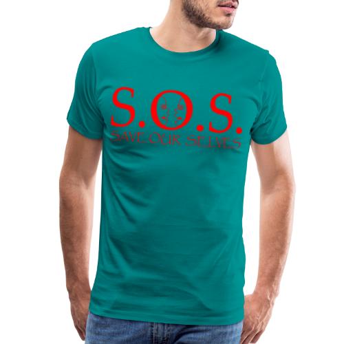 sos red - Men's Premium T-Shirt
