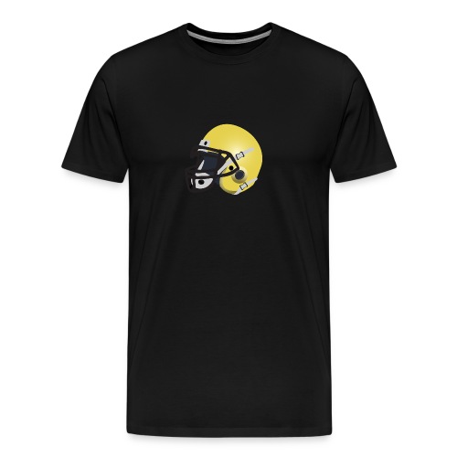 yellow football helmet - Men's Premium T-Shirt