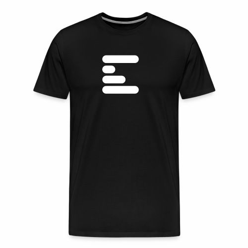 Big E Logo | White Logo - Men's Premium T-Shirt