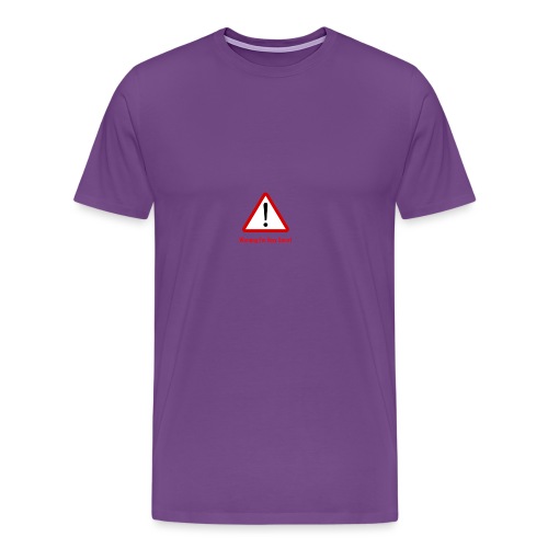 Warning I m Very Smart - Men's Premium T-Shirt