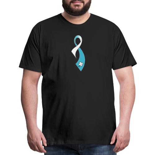 TB Cervical Cancer Awareness Ribbon - Men's Premium T-Shirt