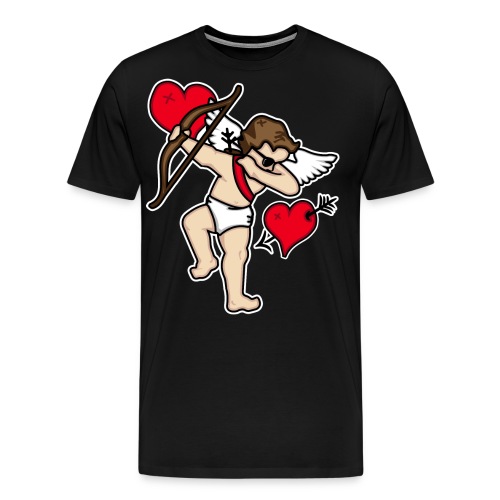Dabbing Cupid For Valentines Day Gift T shirts - Men's Premium T-Shirt