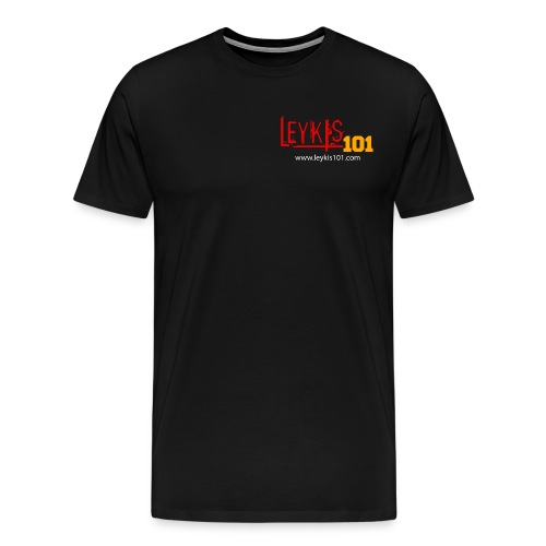 Leykis 101 Full Color with Domain - Men's Premium T-Shirt