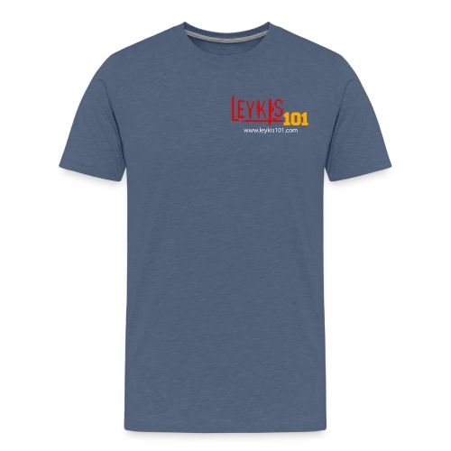 Leykis 101 Full Color with Domain - Men's Premium T-Shirt