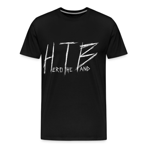 HTB LOGO UPDATE white png - Men's Premium T-Shirt