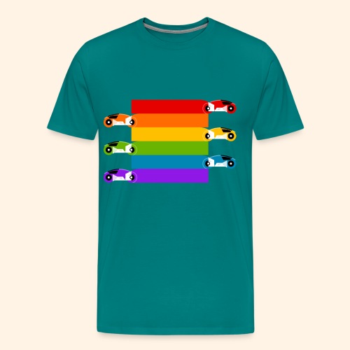 Pride on the Game Grid - Men's Premium T-Shirt