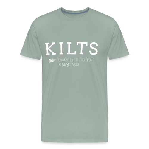 kilts white - Men's Premium T-Shirt