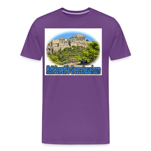 Greecetravel Acropolis Blue jpg - Men's Premium T-Shirt