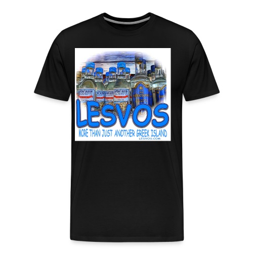 LESVOS OUZO BLUE jpg - Men's Premium T-Shirt