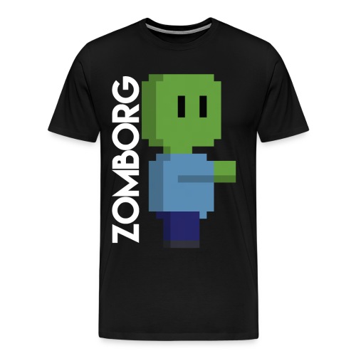 Minecraft Zombie Pixel art Mug - Men's Premium T-Shirt