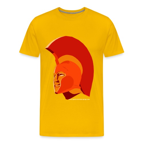 LeonidasKopf12transparentweiss png - Men's Premium T-Shirt