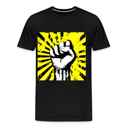 poing jaune - Men's Premium T-Shirt