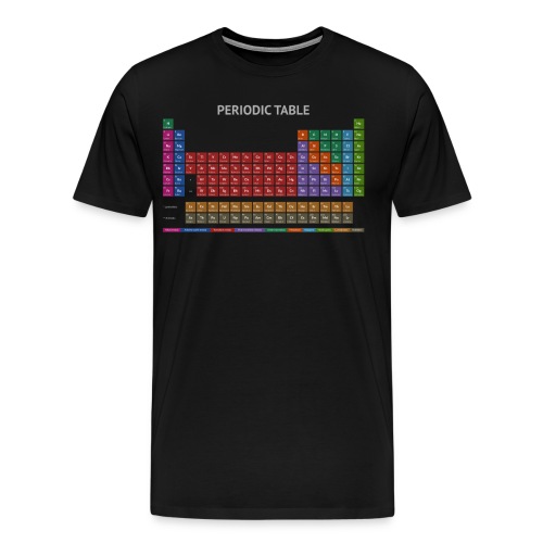 Periodic Table T-shirt (Dark) - Men's Premium T-Shirt