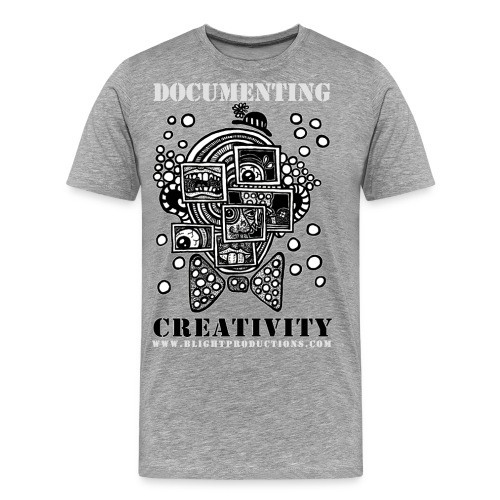 Documenting Creativity B W - Men's Premium T-Shirt