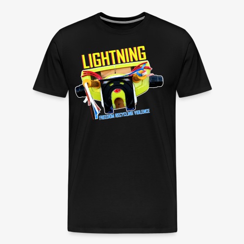 Lightning the Stupid Robot by ArcAttack - Men's Premium T-Shirt