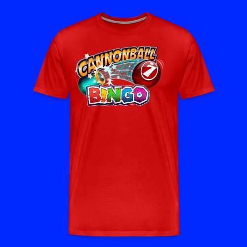Vintage Cannonball Bingo Logo - Men's Premium T-Shirt