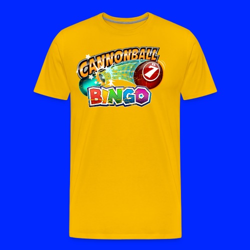 Vintage Cannonball Bingo Logo - Men's Premium T-Shirt