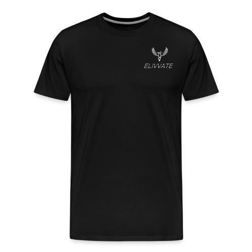 Official White Elivvate Logo - Men's Premium T-Shirt