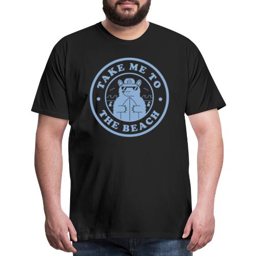 Bear Light Blue Beach - Men's Premium T-Shirt