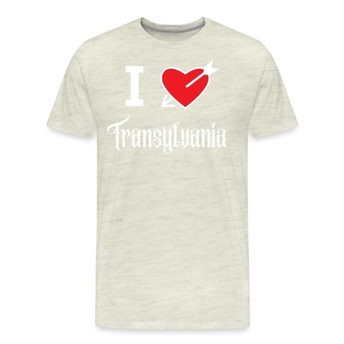 I love Transylvania (white letters version) - Men's Premium T-Shirt