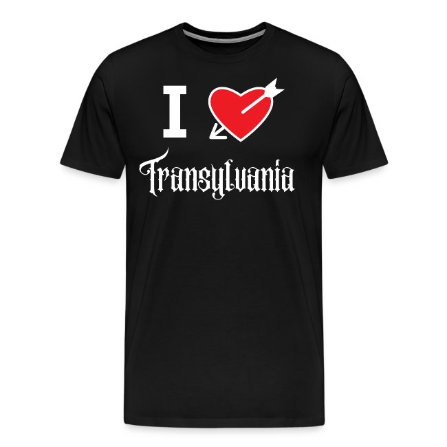 I love Transylvania (white letters version)