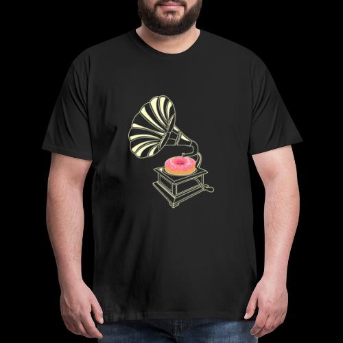 Donut Stop the Music | Sweet Gramophone - Men's Premium T-Shirt