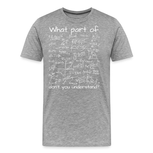 What Part Of (Math Equation) Don't You Understand? - Men's Premium T-Shirt
