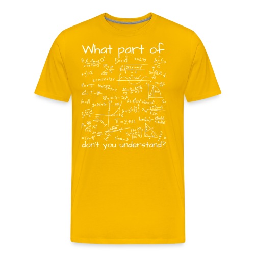 What Part Of (Math Equation) Don't You Understand? - Men's Premium T-Shirt